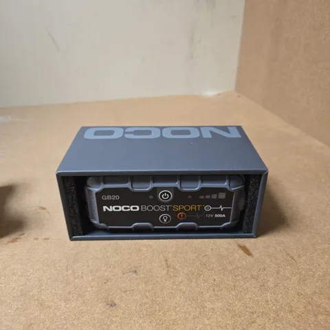 NOCO BOOST SPORT GB20 JUMP STARTER – 12V 500A, BOXED