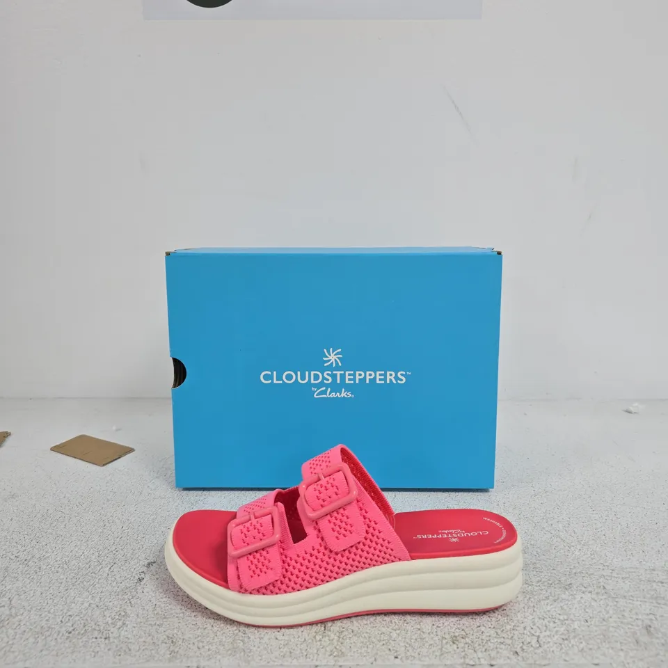 CLOUDSTEPPERS BY CLARKS DRIFT FAYE PINK SANDALS, UK 6
