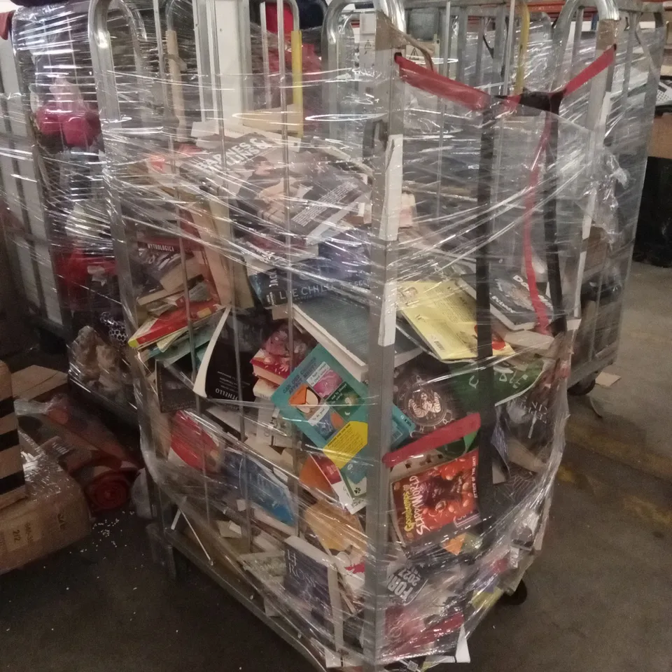 CAGE TO CONTAIN A LARGE ASSORTMENT OF BOOKS - CAGE NOT INCLUDED 