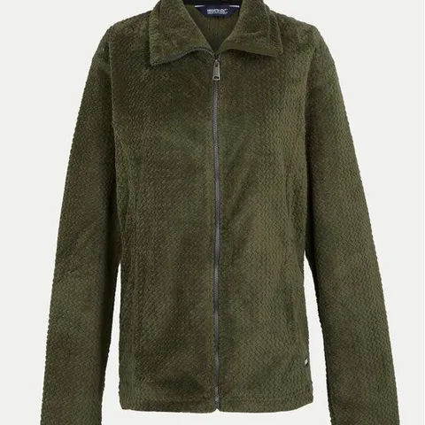 REGATTA WOMENS HEIDY FULL ZIP FLEECE JACKET DARK KHAKI UK SIZE 12
