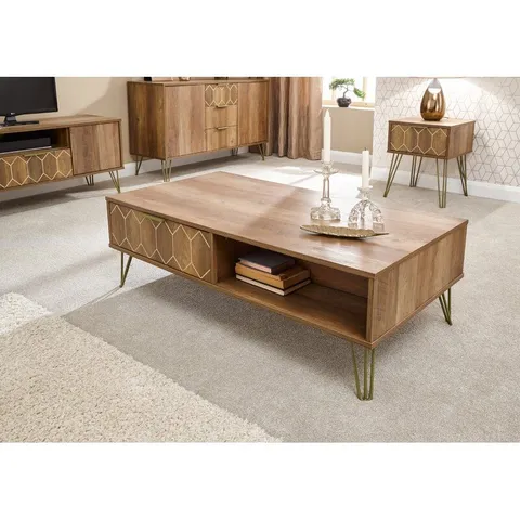 BOXED XAVIER COFFEE TABLE WITH STORAGE