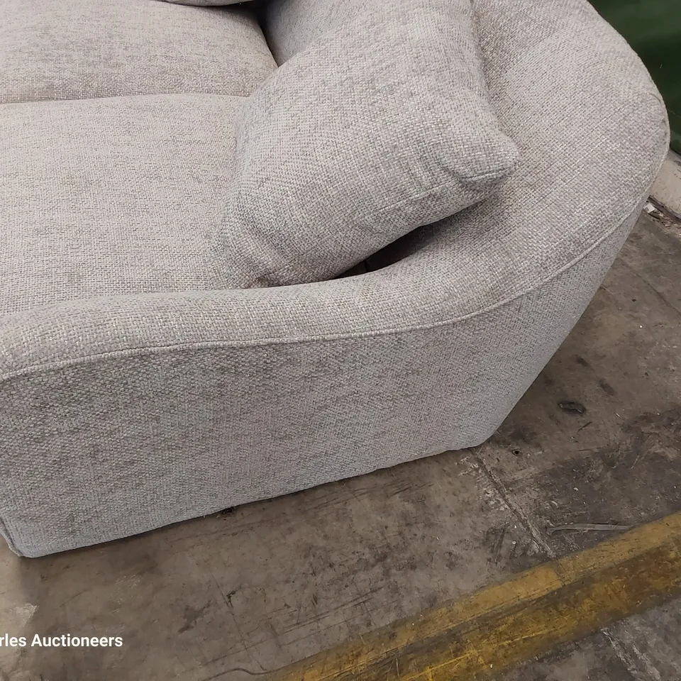 BRAND NEW DESIGNER JOPLIN TWO SEATER SOFA HOPSACK DOVE FABRIC