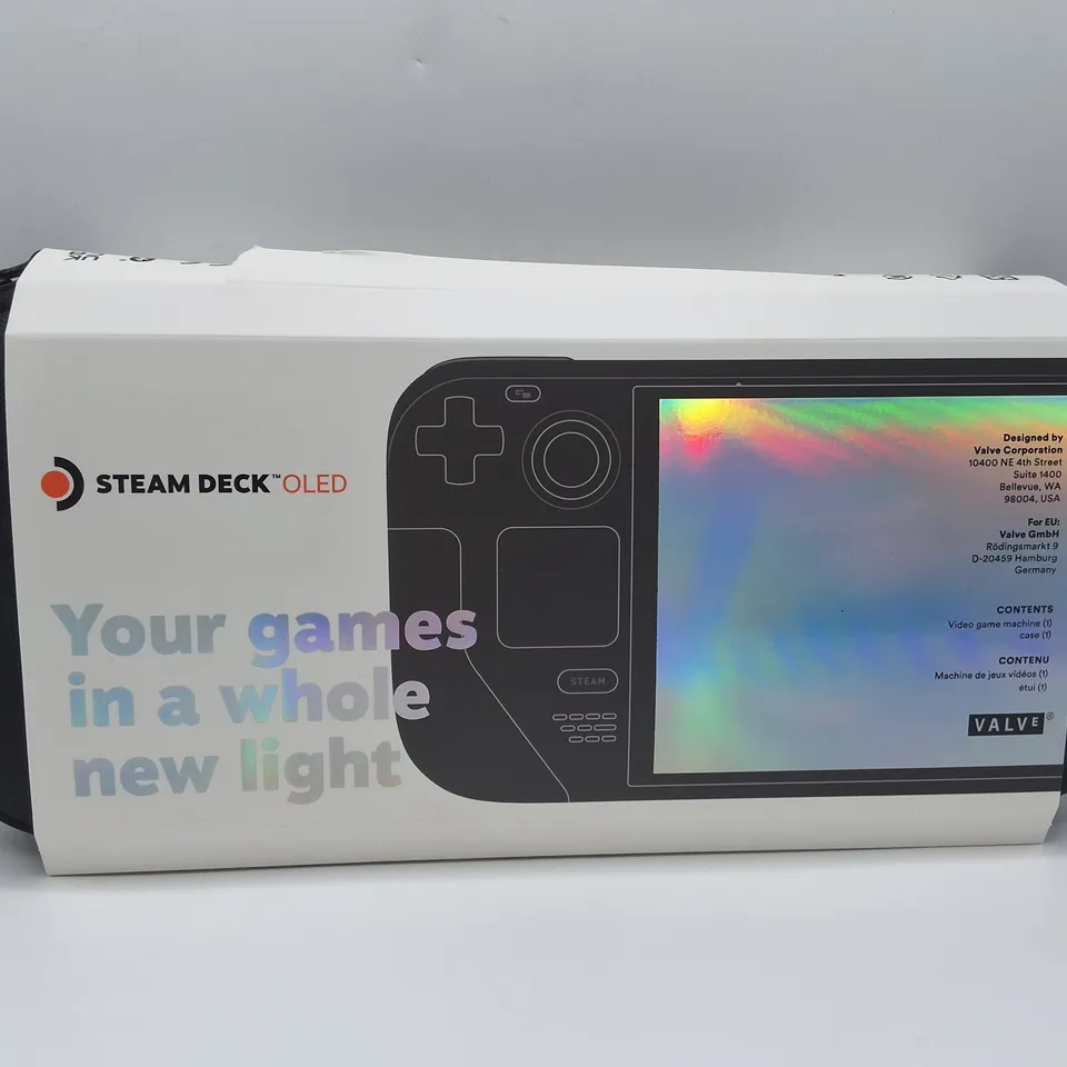BOXED STEAM DECK WITH CARRY CASE AND POWER ADAPTER - MODEL 1030
