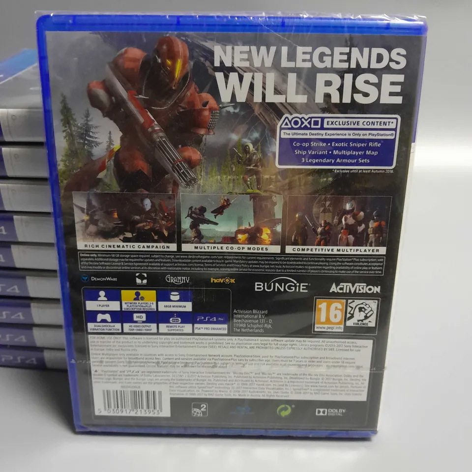 LOT OF 10 SEALED DESTINY GAMES FOR PS4