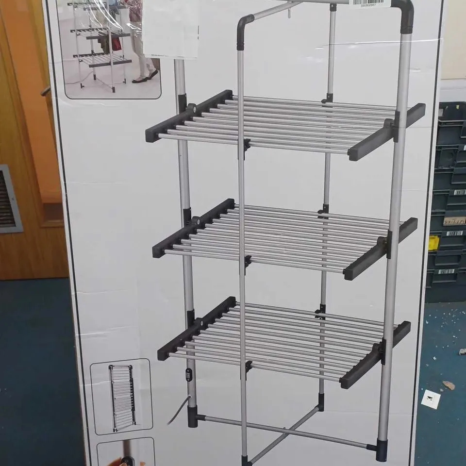 3 TIER BLACK + DECKER HEATED AIRER - CHROME (COLLECTION ONLY) RRP £139.99