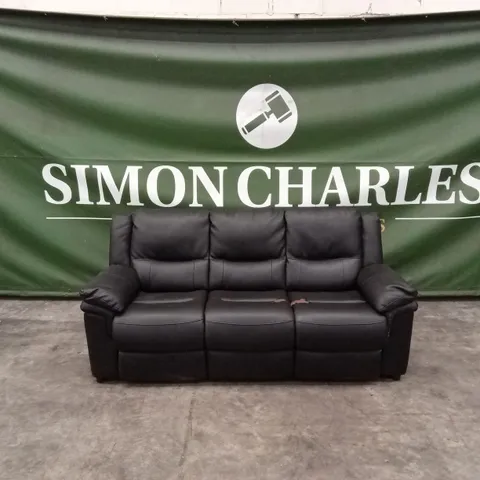 ALBION LUXURY FAUX LEATHER HIGH BACK 3 SEATER SOFA