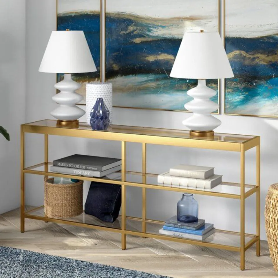 BOXED ALEXIS SOUTHALI CONSOLE TABLE