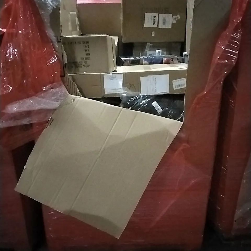 PALLET OF HOUSEHOLD ITEMS TO INCLUDE BAMBOO BATH TRAY, PICTURE FRAME, CEILING LIGHT,  HIGH PRESSURE WASHER AND OTHER ASSORTED ITEMS...