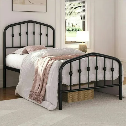 BOXED YAHEETECH 90×190CM BLACK BED FRAME
