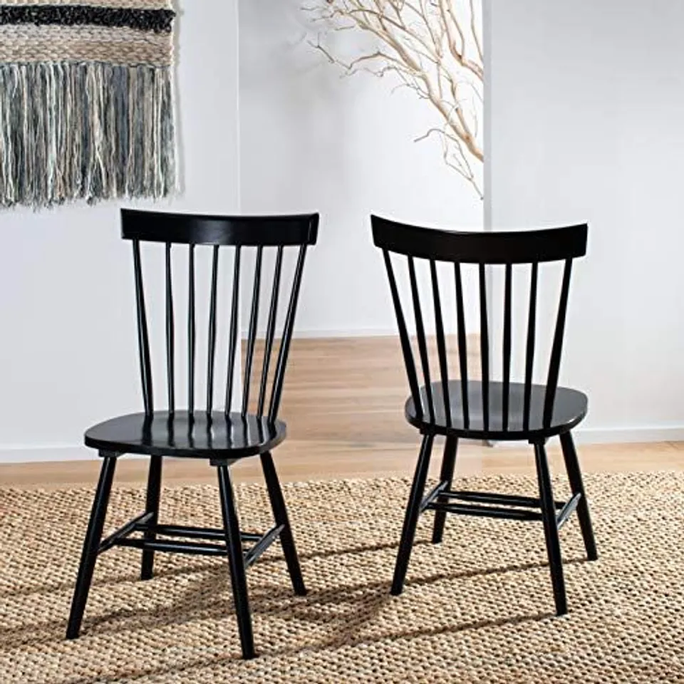 BOXED SAFAVIEH FURNITURE RUSTIC WOODEN - BLACK (1 BOX)