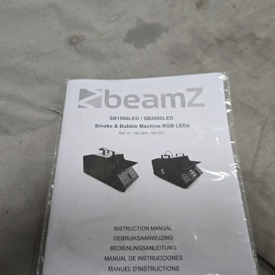 BEAMZ SMOKE & BUBBLE MACHINE