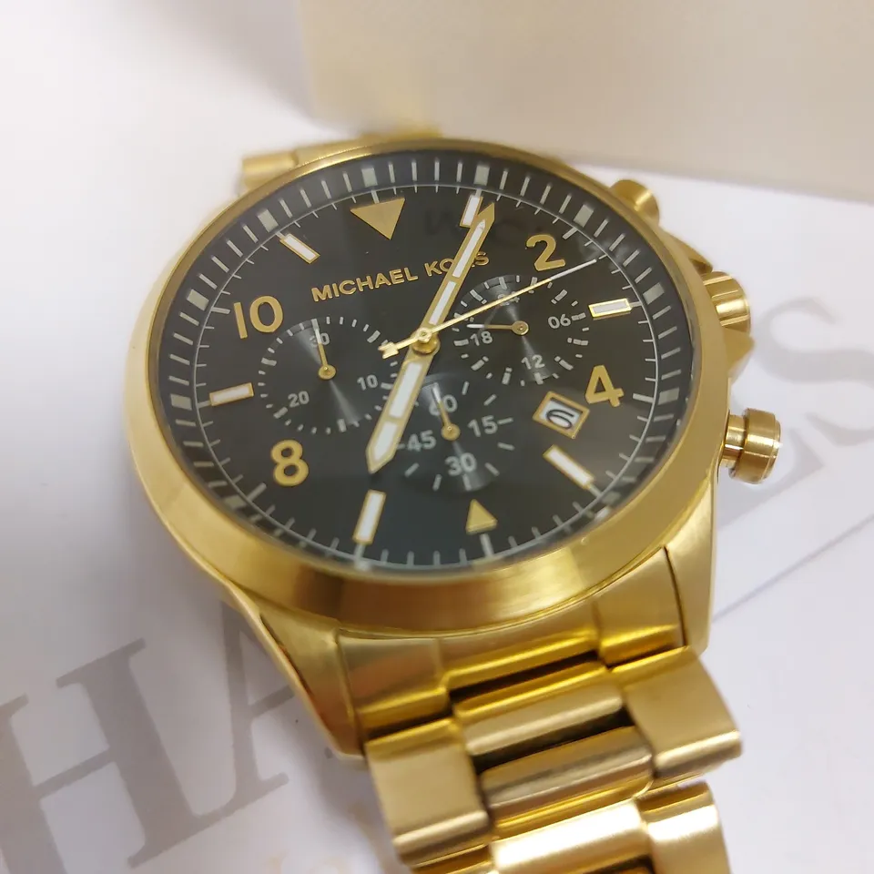 BOXED MICHAEL KORS GAGE MENS WRIST WATCH