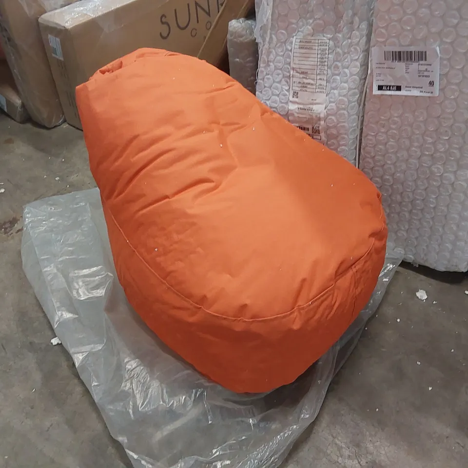 BAGGED DESIGNER BEAN BAG CHAIR - ORANGE 