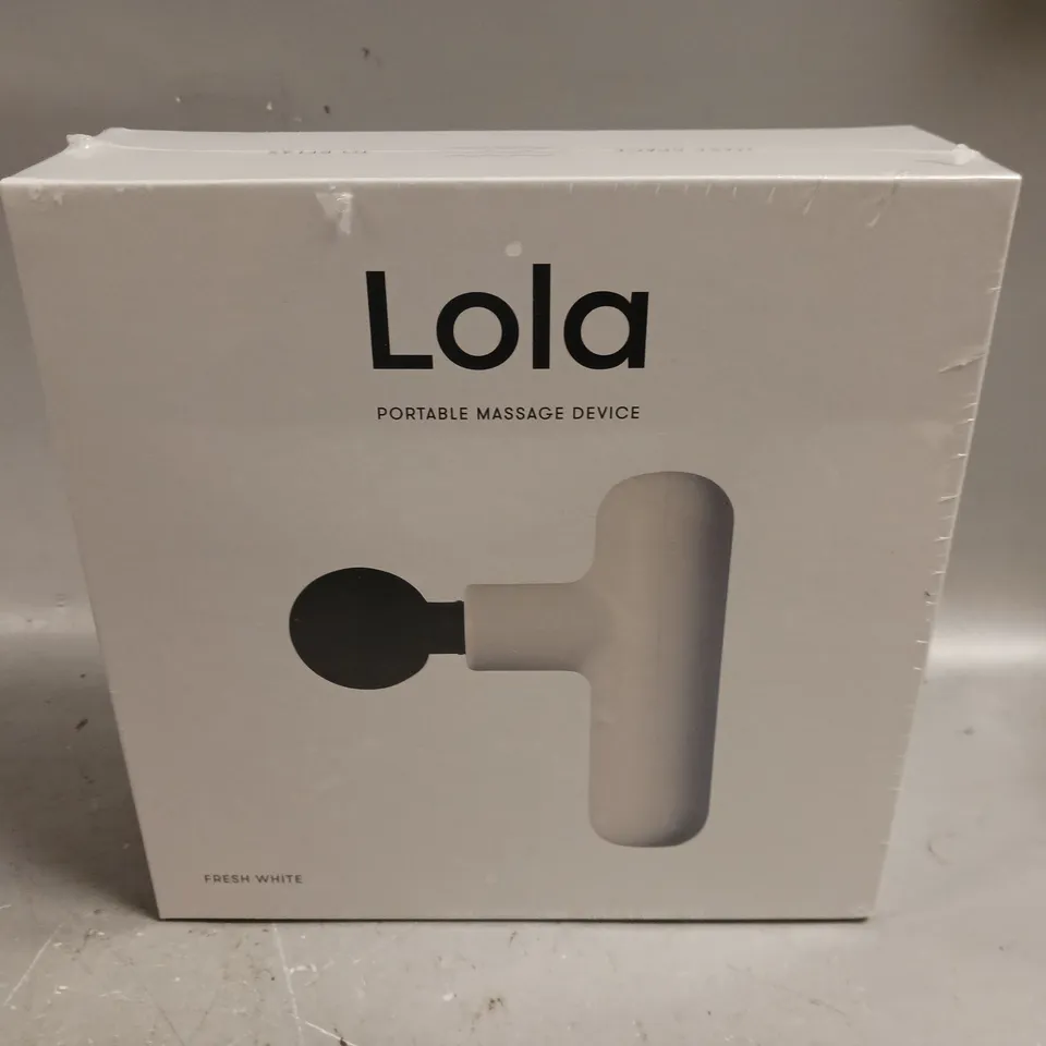 BOXED AND SEALED LOLA PORTABLE MASSAGE DEVICE