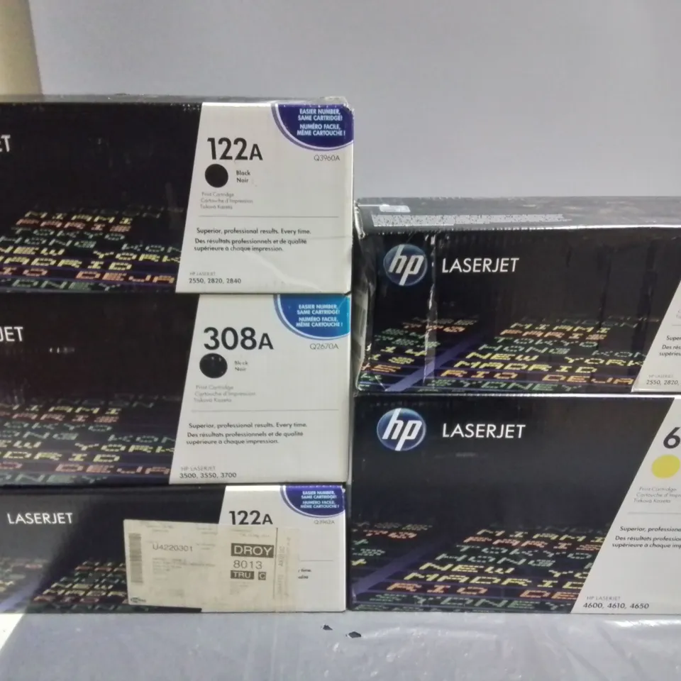 LOT OF 8 ASSORTED HP PRINT CARTRIDGES 