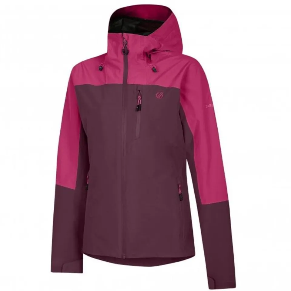 DARE 2B WOMEN'S TORREK MOUNTAIN WATERPROOF JACKET FIG/BERRY PINK SIZE 10