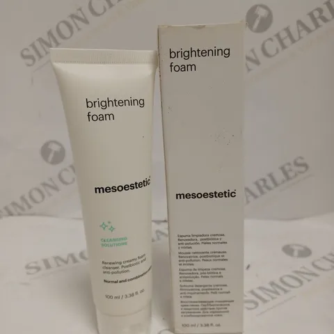 BOXED MESOESTETIC BRIGHTENING FOAM CLEANSING SOLUTION