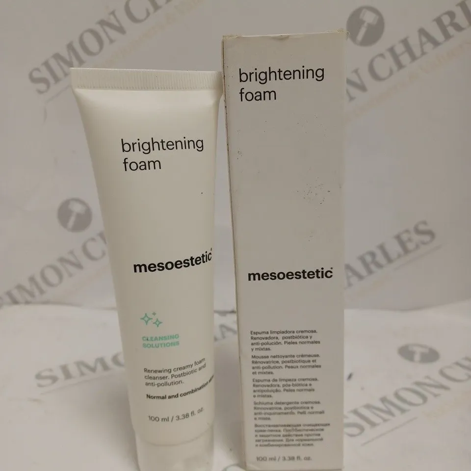 BOXED MESOESTETIC BRIGHTENING FOAM CLEANSING SOLUTION 