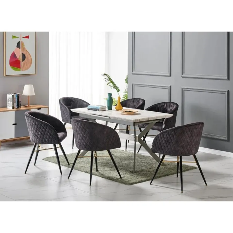BOXED GODDARD EXTENDABLE DINING TABLE - TABLE ONLY (2 BOXES)