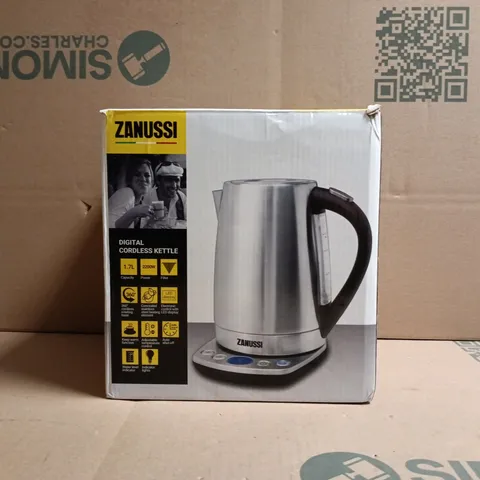 BOXED ZANUSSI DIGITAL CORDLESS KETTLE