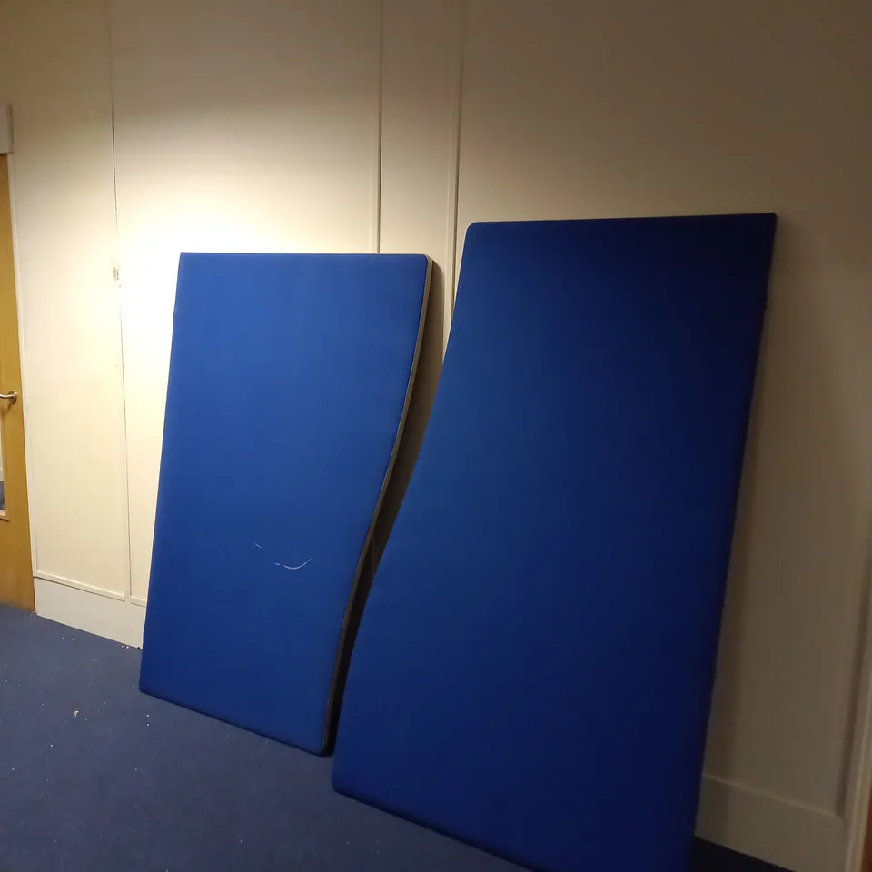 SET OF 2 PADDED WALL DIVIDERS IN BLUE - COLLECTION ONLY