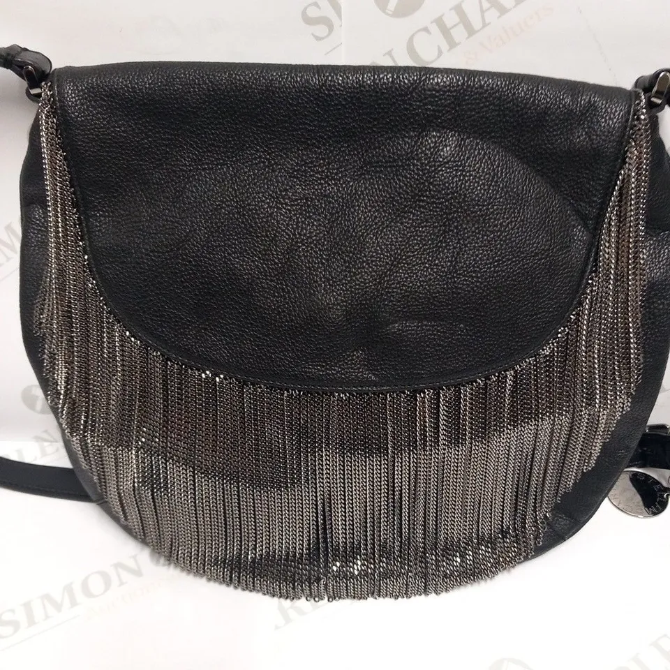 STELLA MCCARTNEY ELECTRA FRINGED VEGAN LEATHER CROSS BODY BAG