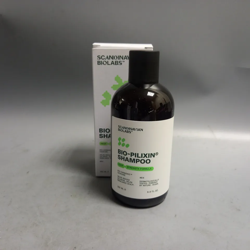 BOXED SCANDINAVIAN BIOLABS BIO-PILIXIN SHAMPOO 250ML 