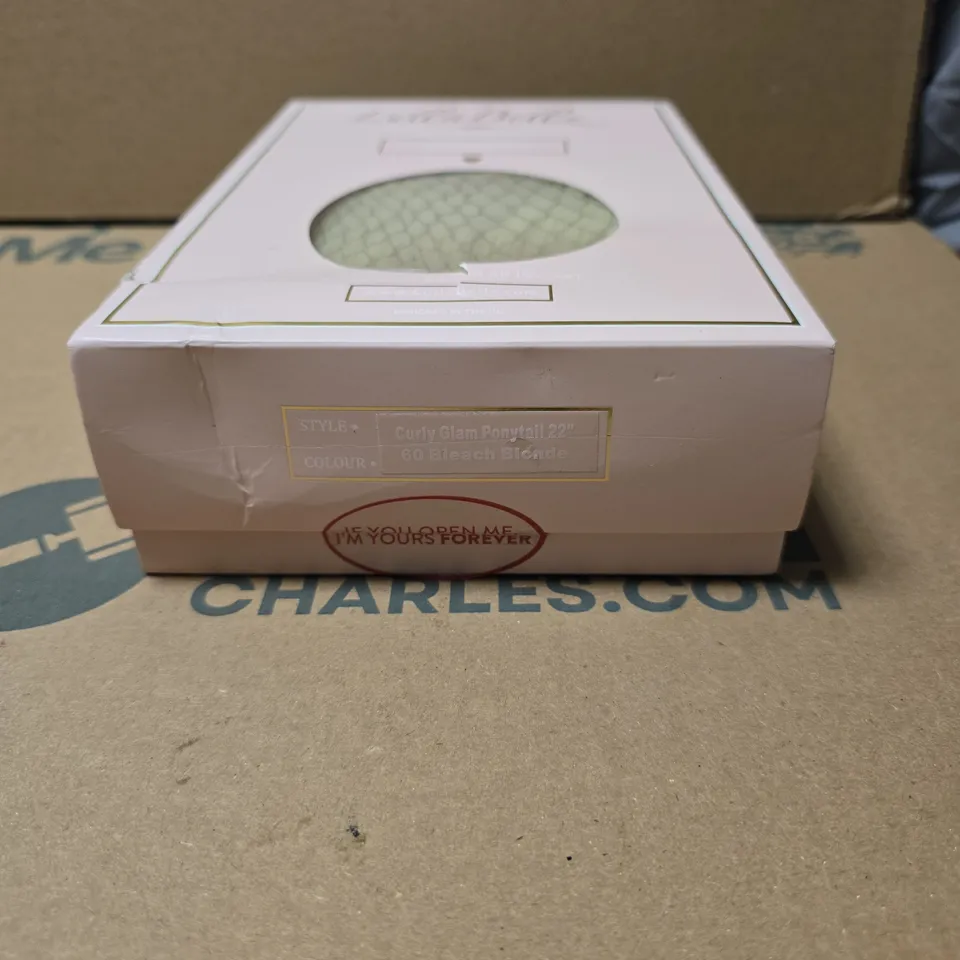 LULLABELLZ CARLY GLAM PONYTAIL 22IN CLIP-IN HAIR PIECE – COLOUR 60 BLEACH BLONDE BOXED