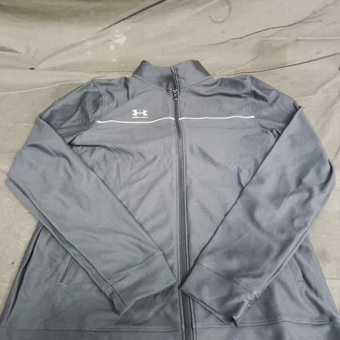 UNDER ARMOUR ZIPPED JACKET – GREY, UNISEX