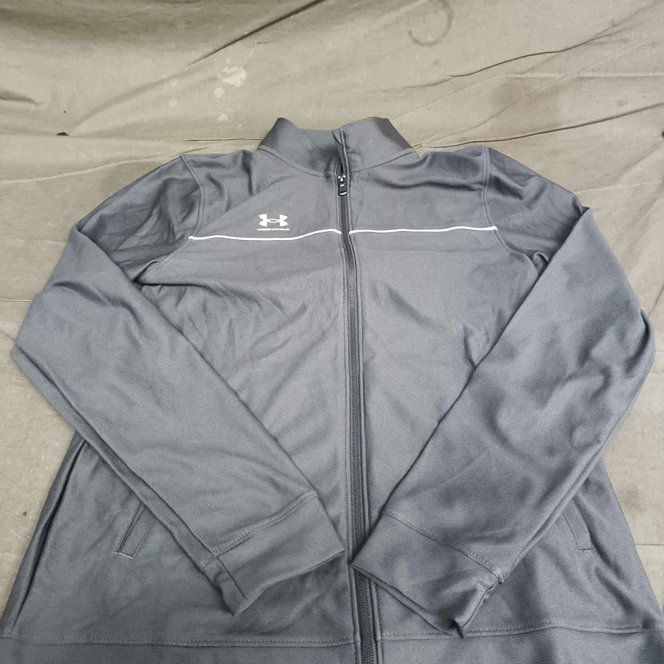 UNDER ARMOUR ZIPPED JACKET – GREY, UNISEX
