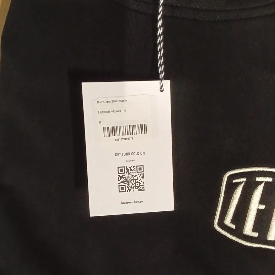 BOX OF BRASS MONKEY HOODIES - BLACK SIZE MEDIUM APPROXIMATELY 8