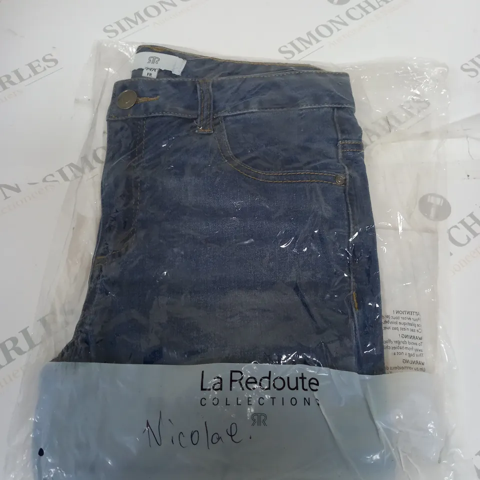 LA REDOUTE STONEWASHED DENIM JEANS BLUE SIZE 14A