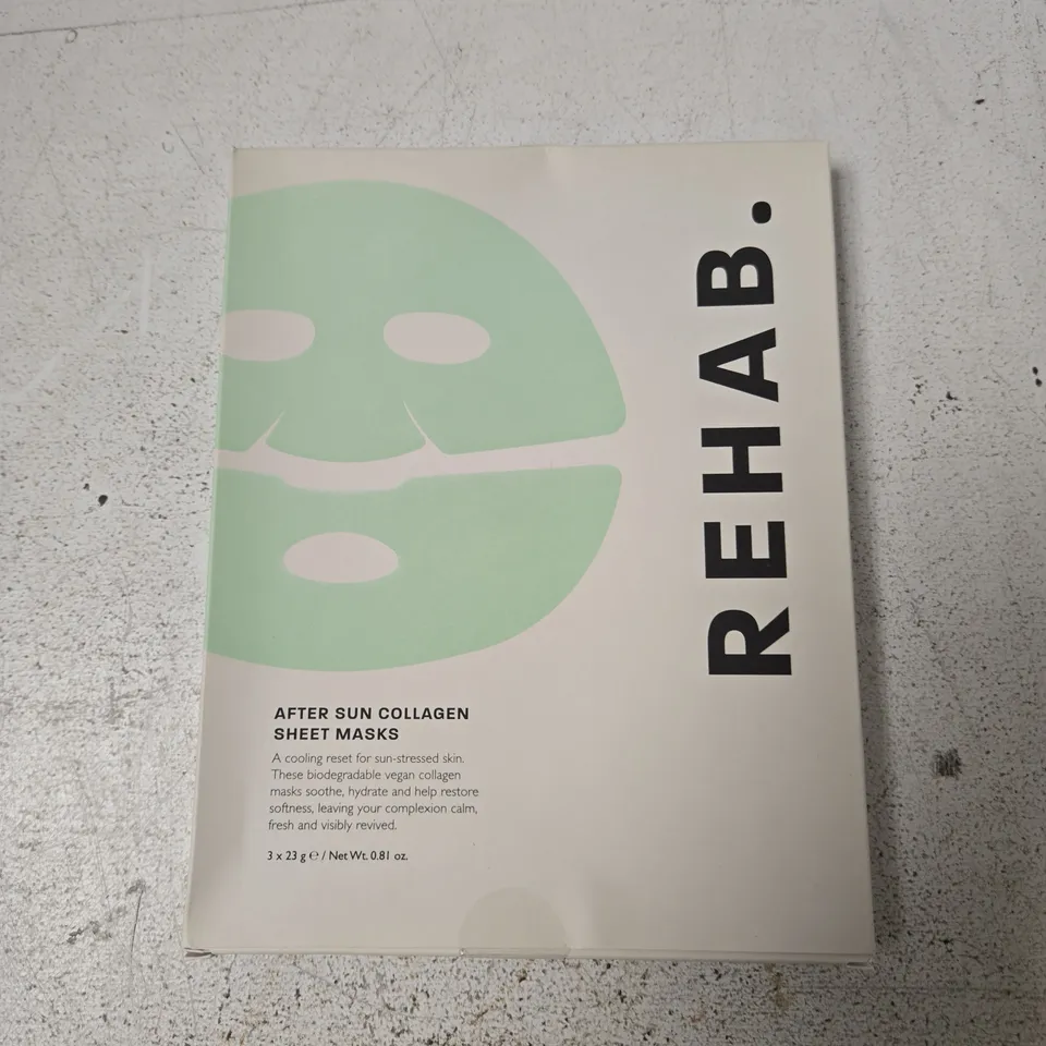 REHAB. AFTER SUN COLLAGEN SHEET MASKS
