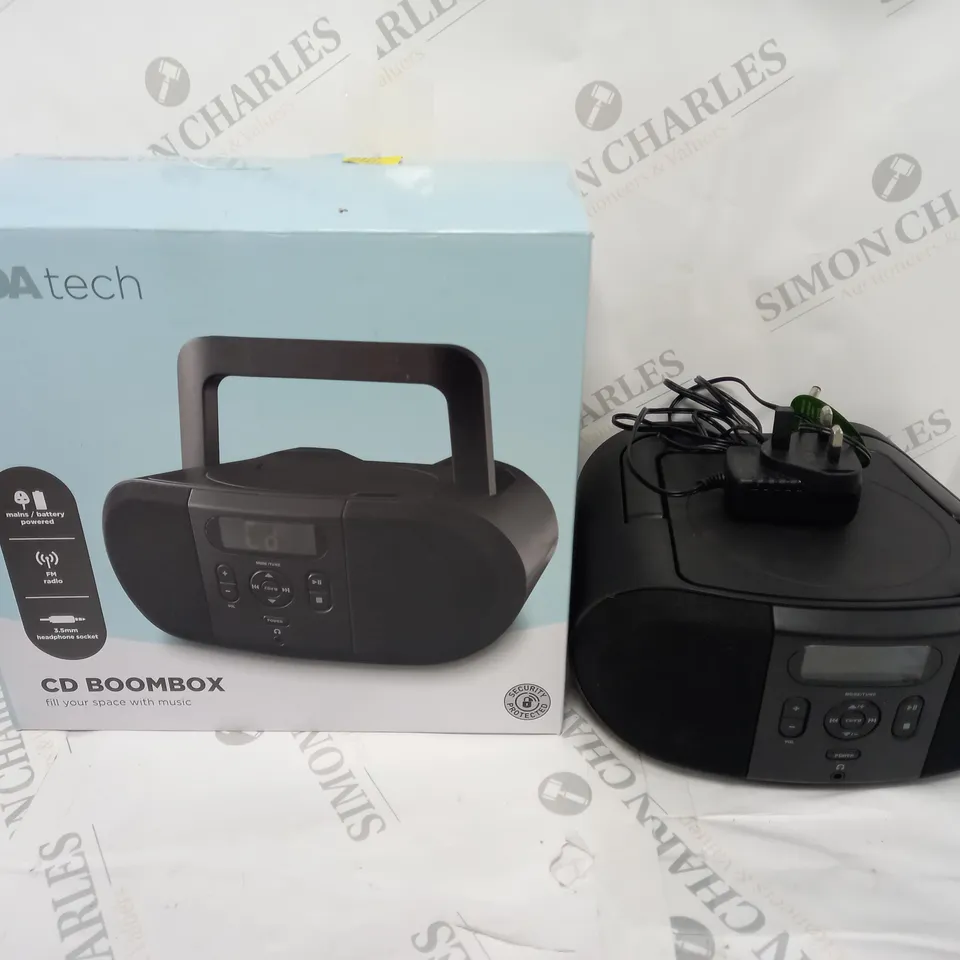 BOXED CD BOOMBOX IN BLACK