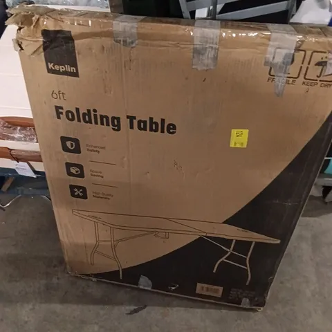 BOXED KEPLIN 6FT FOLDING TABLE 
