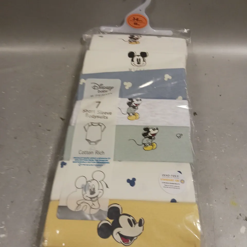 DISNEY BABY SHORT SLEEVE BODY SUIT COLLECTION - 3-6 MONTHS 