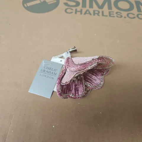 APPROXIMATELY 12 GISELA GRAHAM DARK PINK MAGNOLIA CLIPS
