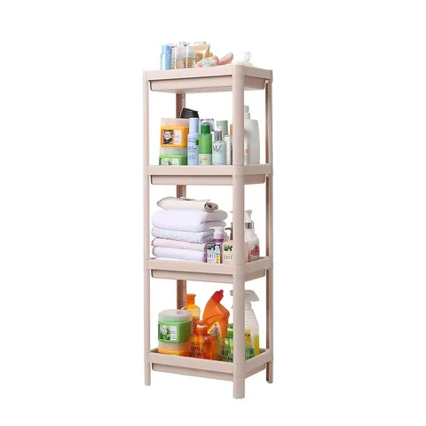 BOXED PARMER PLASTIC/ACRYLIC FREESTANDING BATHROOM SHELVES