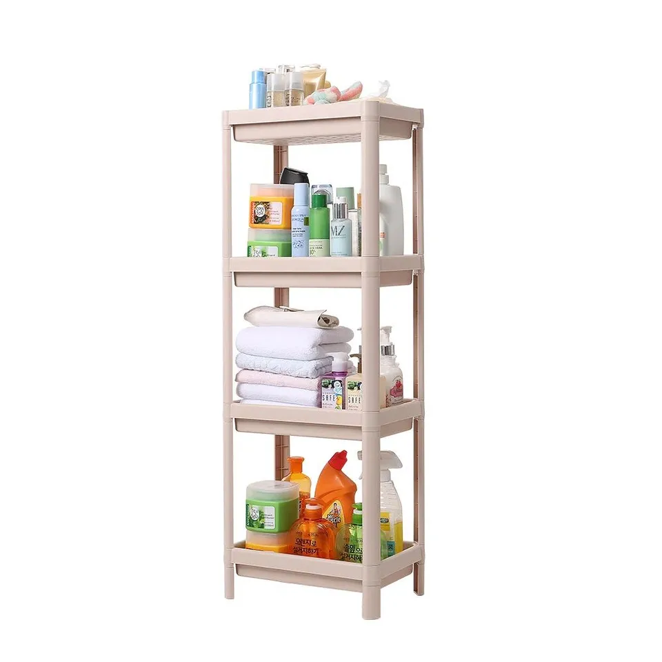 BOXED PARMER PLASTIC/ACRYLIC FREESTANDING BATHROOM SHELVES