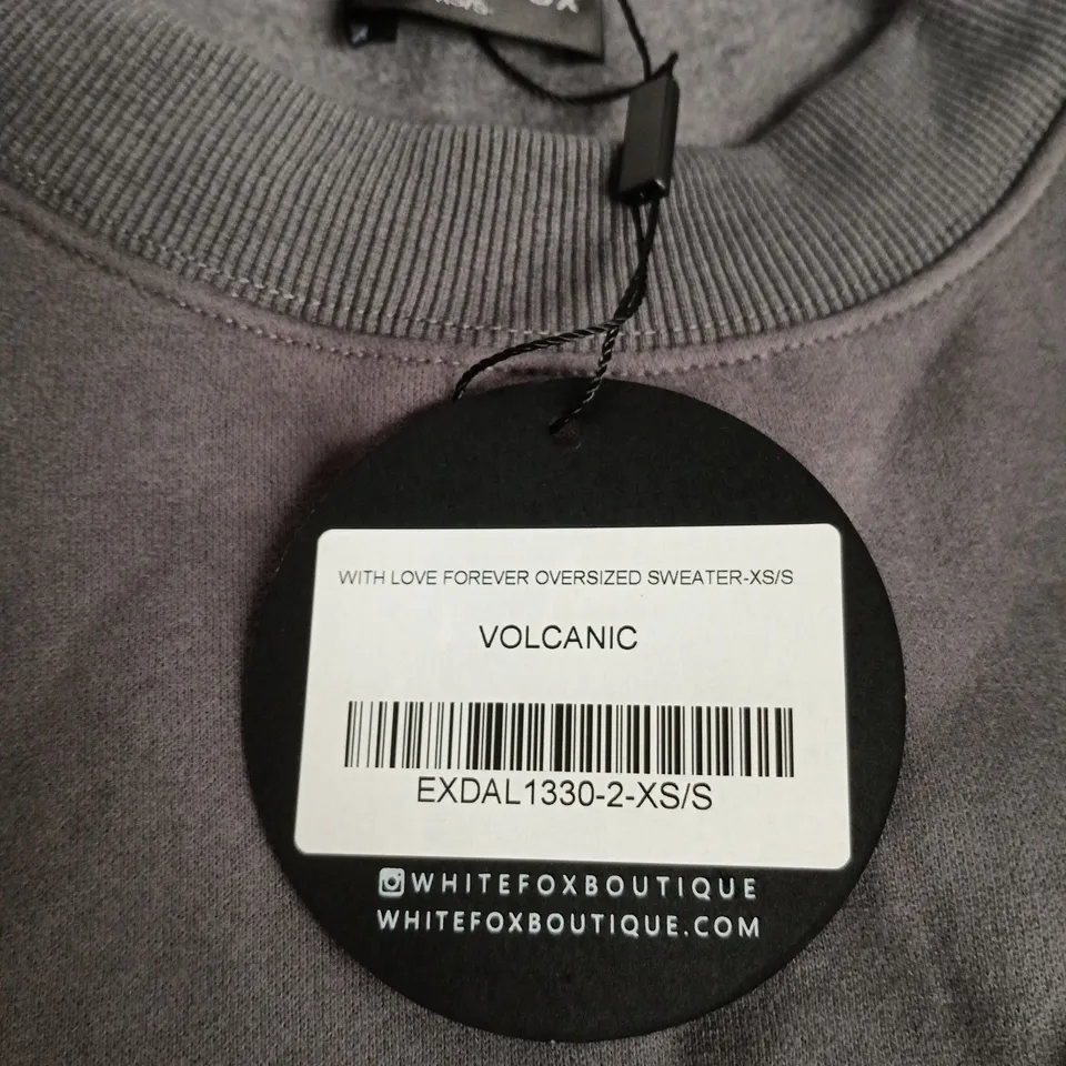 WHITE FOX VOLCANIC OVERSIZED SWEATER XS/S (LIMITED EDITION)