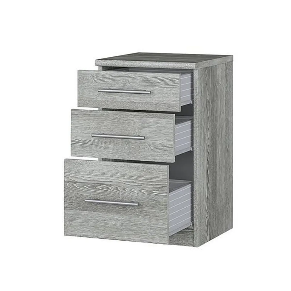 BOXED HOME ESSENTIALS - PRAGUE GRADUATED BEDSIDE CABINET - FSC® CERTIFIED RRP £75