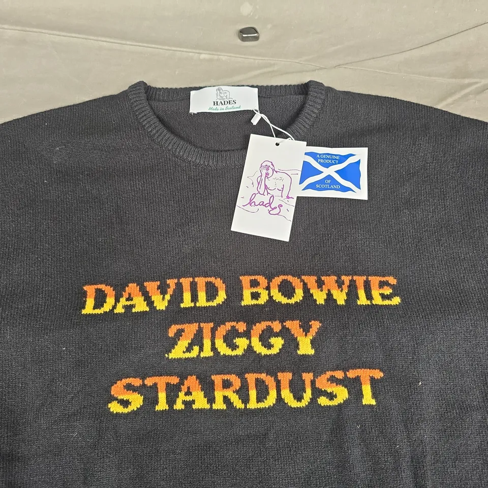 HADES SLOGAN PURE LAMBSWOOL JUMPER - XXL