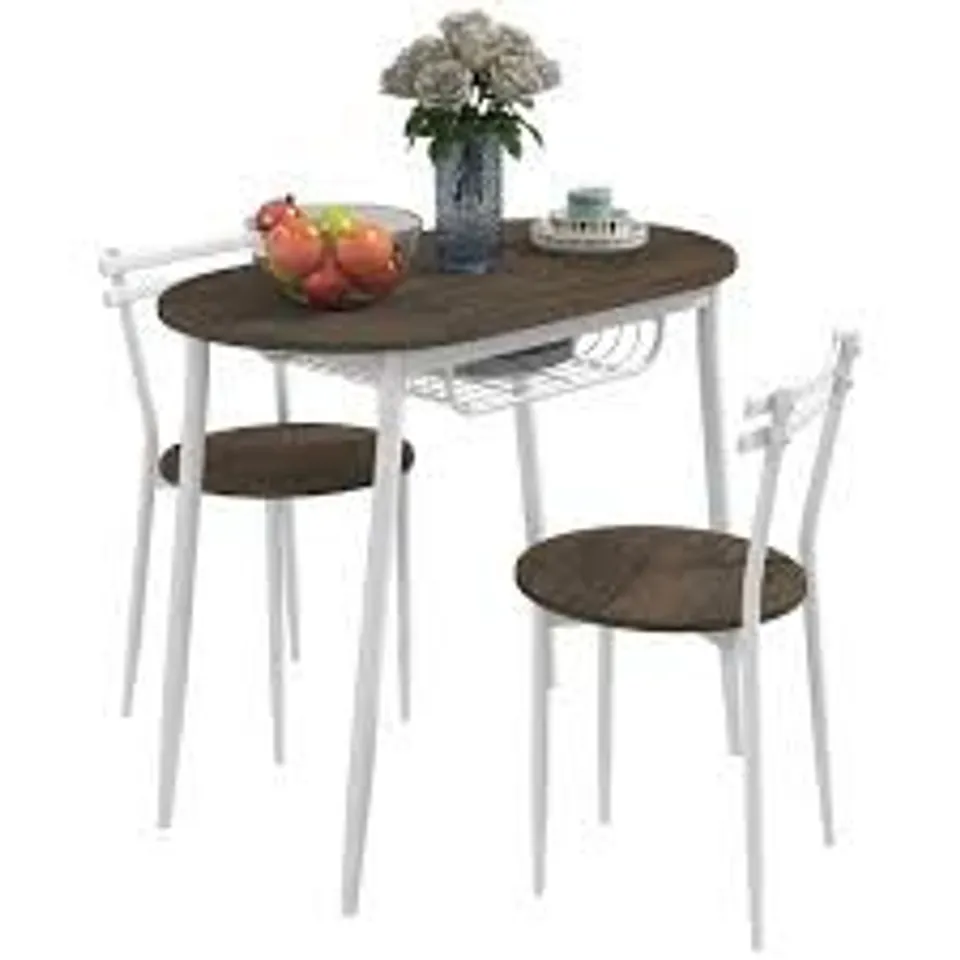 BOXED HOMCOM 3-PIECE DINING TABLE (1 BOX)