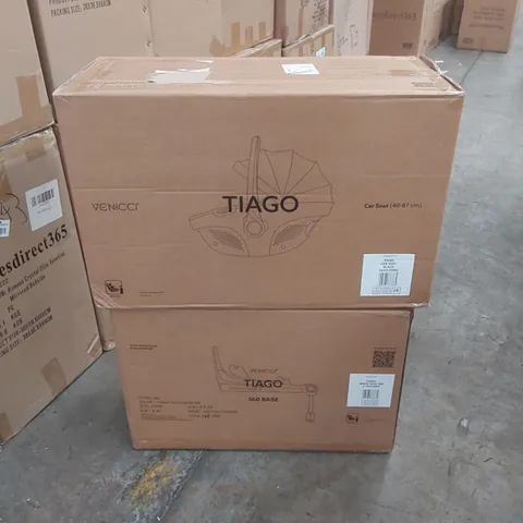 BOXED VENICCI TIAGO ISOFIX BASE & CAR SEAT (2 BOXES)