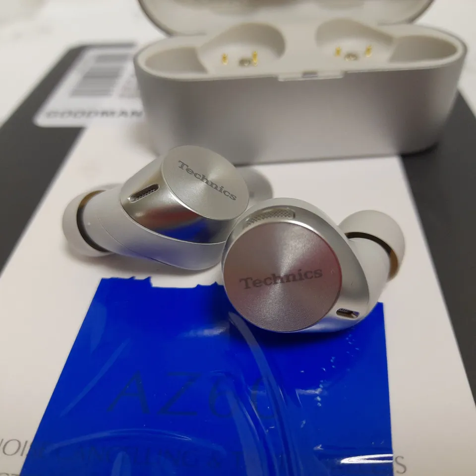 TECHNICS EAH-AZ60 WIRELESS EARBUD HEADPHONES - SILVER