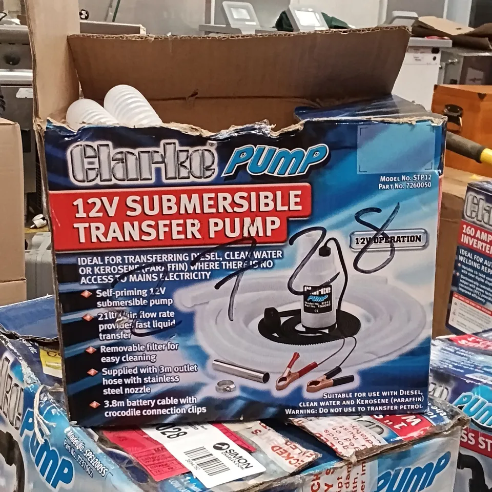 CLARKE STP12 12V SUBMERSIBLE TRANSFER PUMP