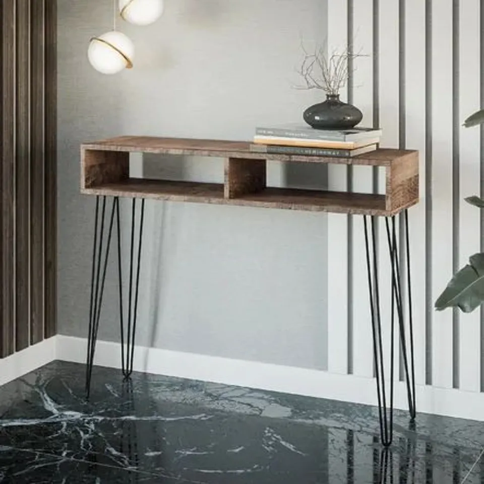UINTA 110CM CONSOLE TABLE COLOUR TABLE TOP OAK
