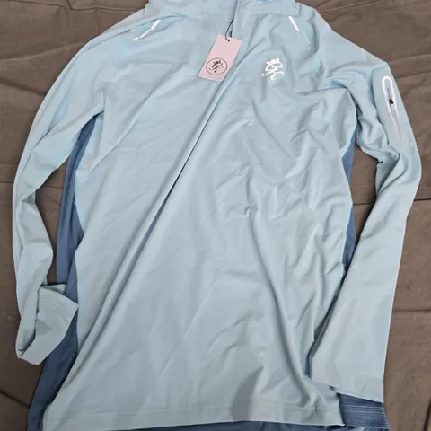 GYM KING LIGHT BLUE TRAINING JACKET β MEN'S, GK LOGO - XL