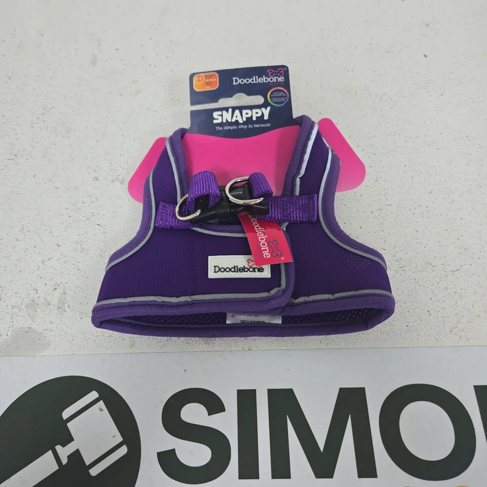 DOODLEBONE SNAPPY BABY WALKING HARNESS – PURPLE/PINK, SIZE 1–2 CHEST SIZE 35-40CM