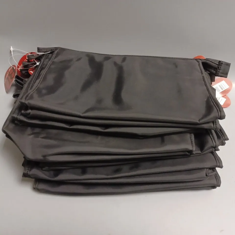 APPROXIMATELY 10 BAGS UNLIMITED BORDEAUX RECTANGULAR COSMETICS BAG 